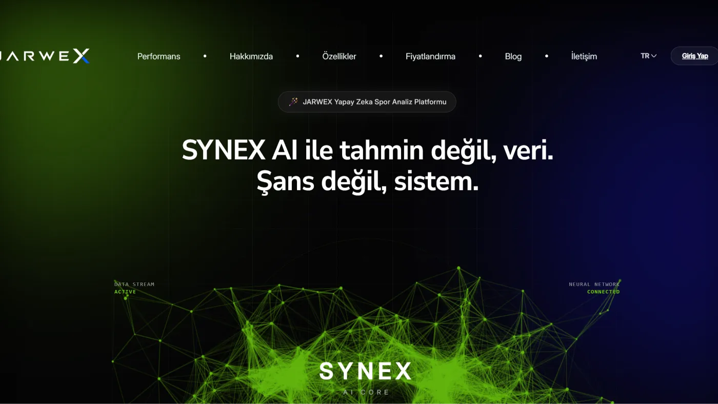 Jarwex: Yapay Zeka Spor Analitiği